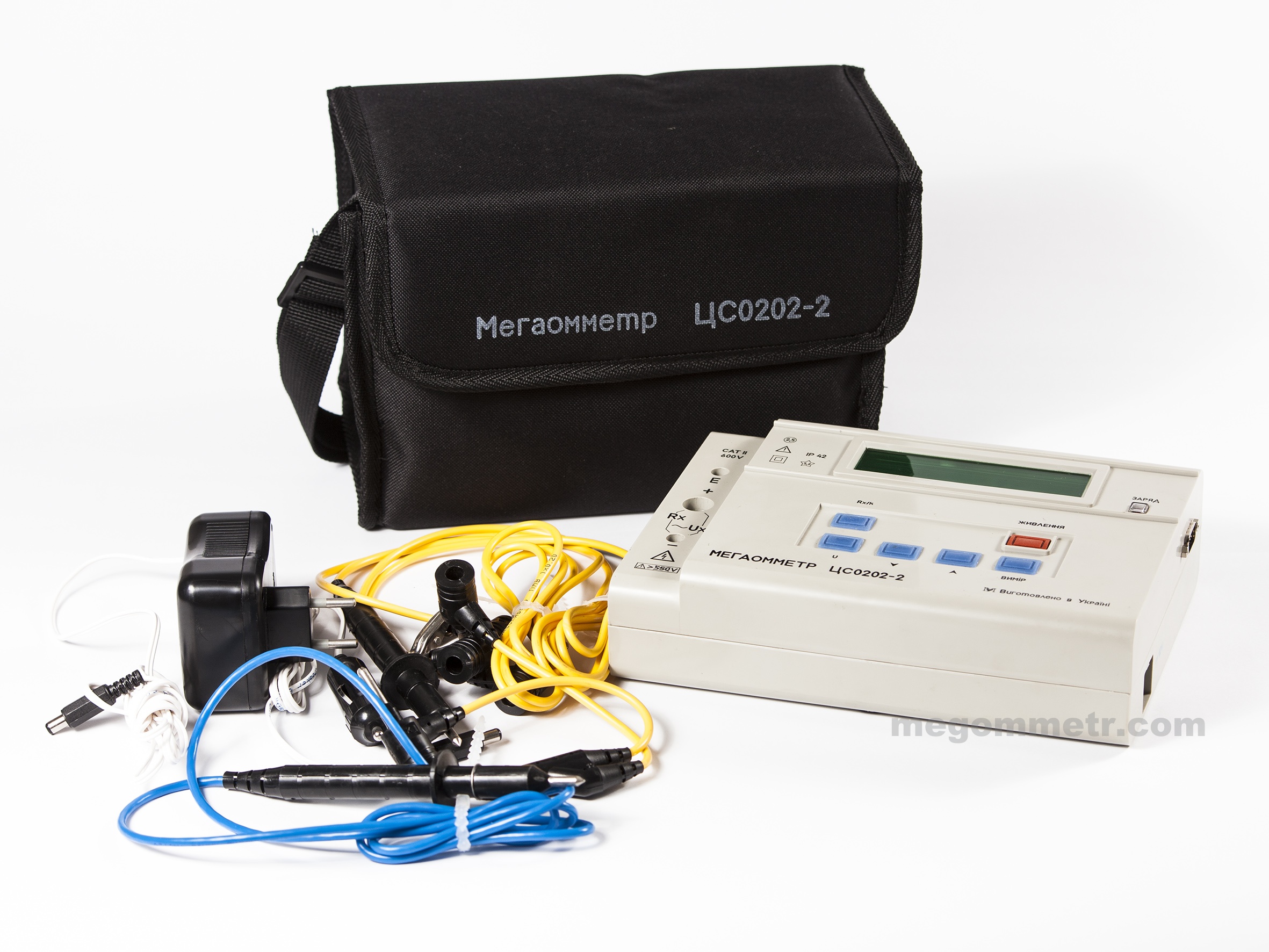 Мегаомметр ЦС0202-02, 100 V - 2500 V, 200 kΩ - 100 GΩ, класс точности 2,5 Украина - фото 3