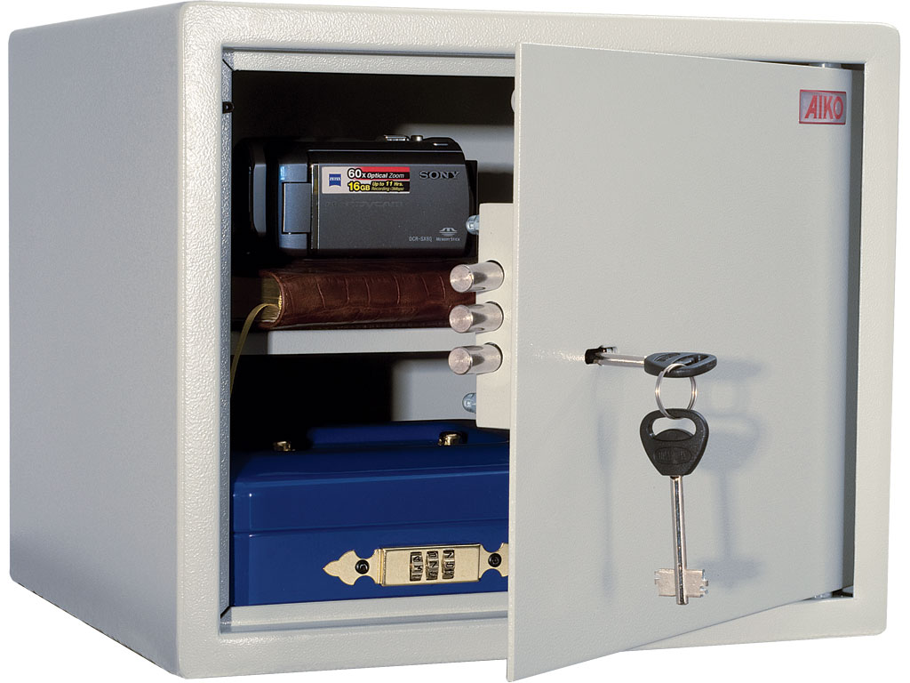 Сейф офисный (285*340*280мм.) ключевой замок. T-28 AIKO - фото 1