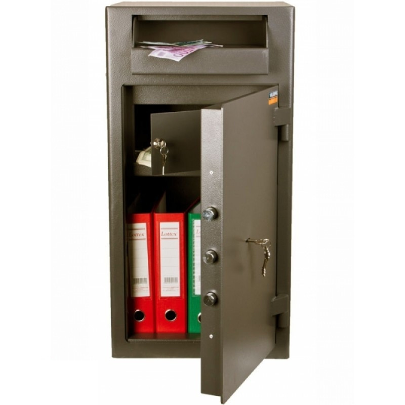 Сейф депозитний (812*419*427мм.), Ключовий замок, ASD-32, коричн. Valberg - фото 3