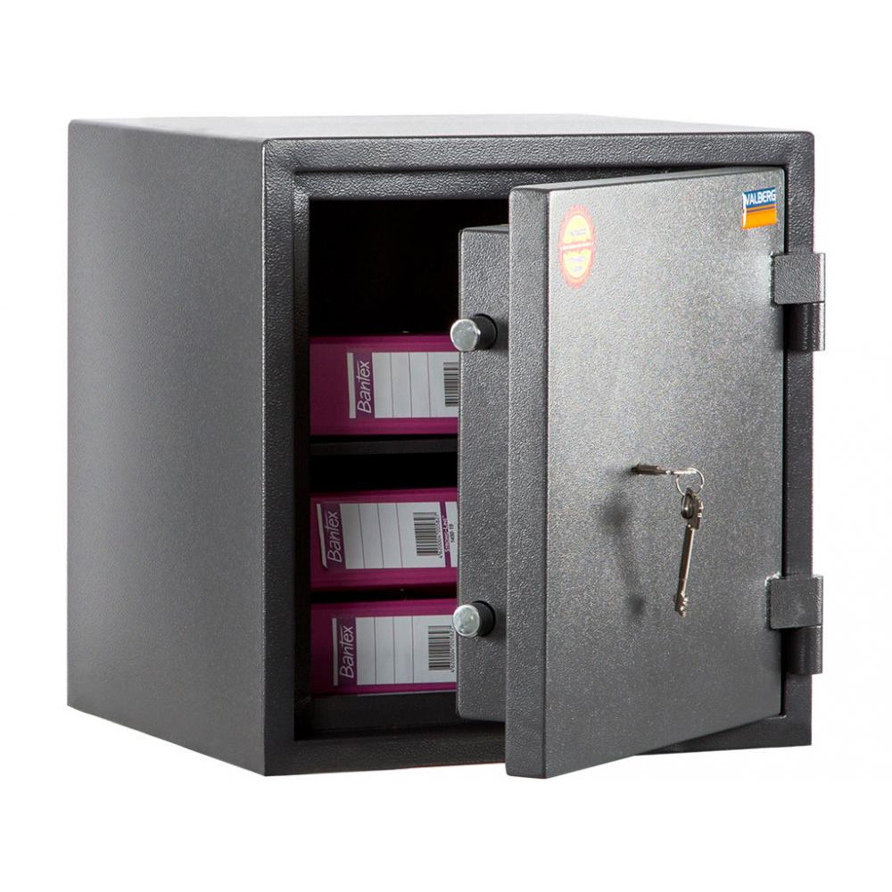 Сейф взломостойкий (460*440*430мм.) ключевой замок, 1 полка, 1 класс, Кварцит.46, серый Valberg - фото 4
