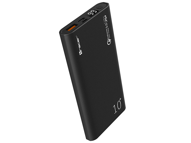 Аккумулятор внешний Powerbank ALU PD20W+QC3.0, 10000мАч, 20W, вход-microUSB/Tipe C (TRABAT46960) TRACER - фото 2