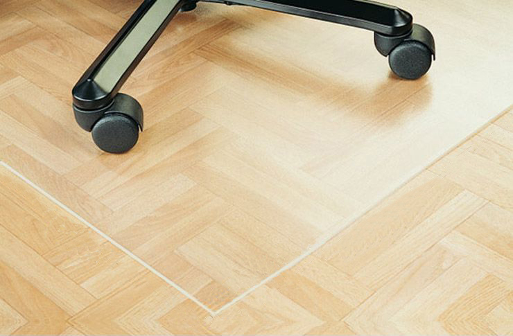 Килимок під стілець захисний, 1400*1000*0,5мм., Поліпропілен, прозор. Україна - фото 3