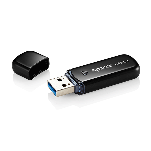 Флеш-пам'ять USB 3.1 Flash Drive 64Gb JetFlesh AH355 моноблок, пластик, чорн. APACER - фото 4