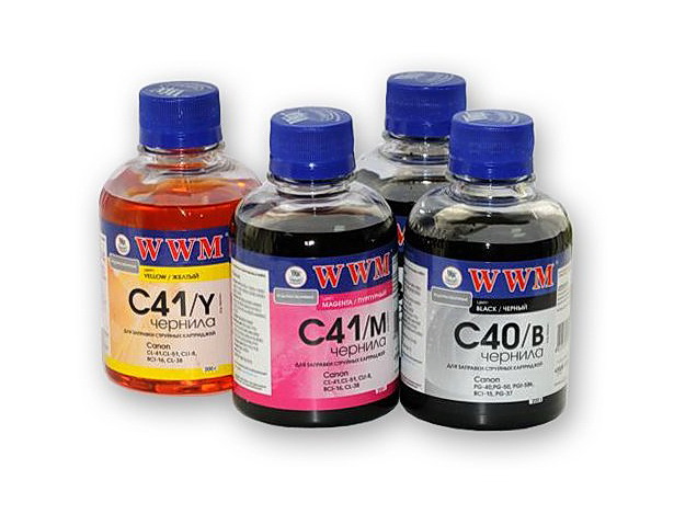 Чернила для струйных устройств Canon CL41/51/CLI8/BCI-16, желт. WWM - фото 2