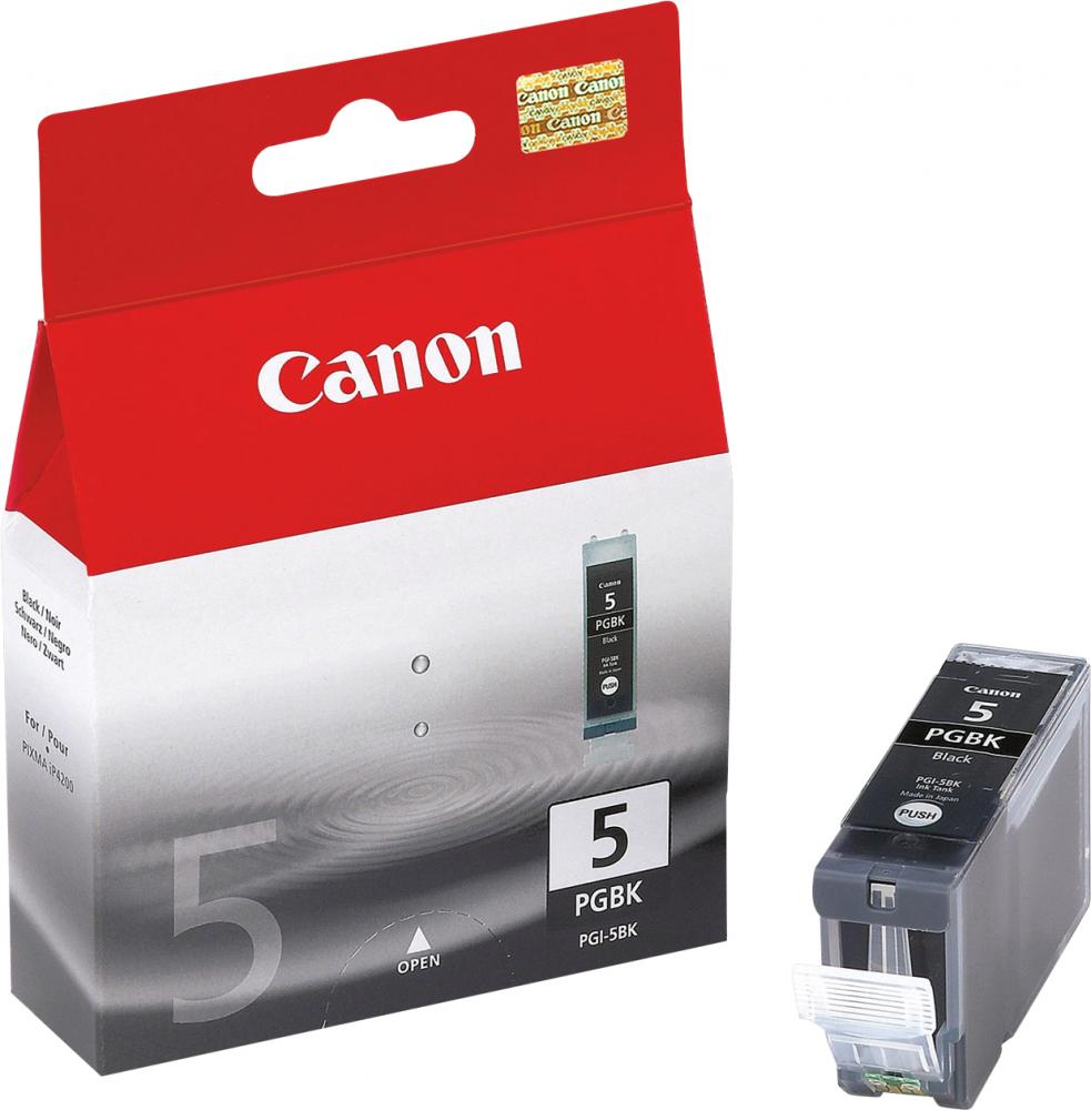 Картрідж для струменевих пристроїв Canon PGI-5Bk Black (0628B024), чорн., оригінальний Canon - фото 1