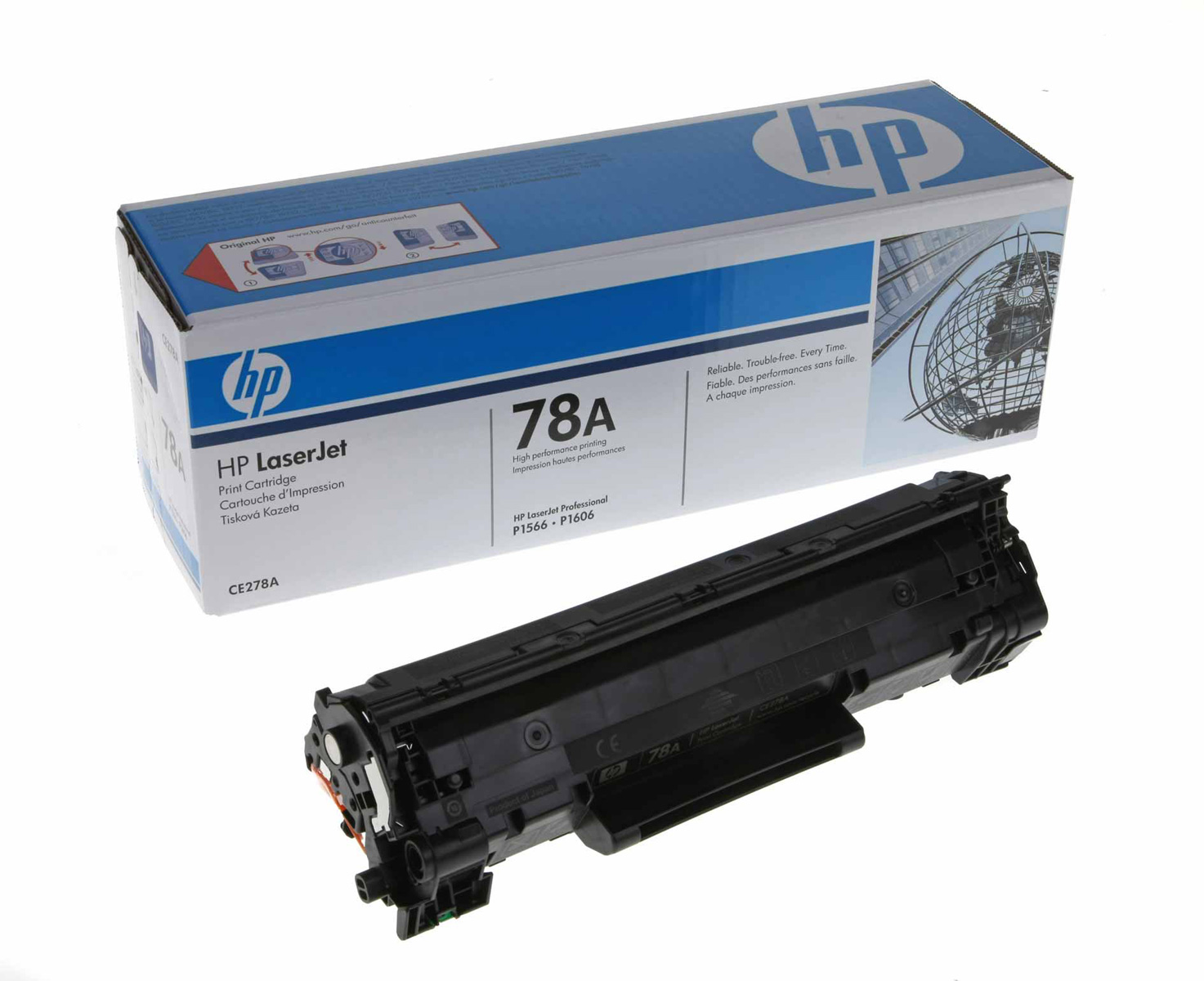 Картридж для лазерных устройств HP LJ  P1566/1606/M1536 (CE278A), оригинальный, черн. HP - фото 1