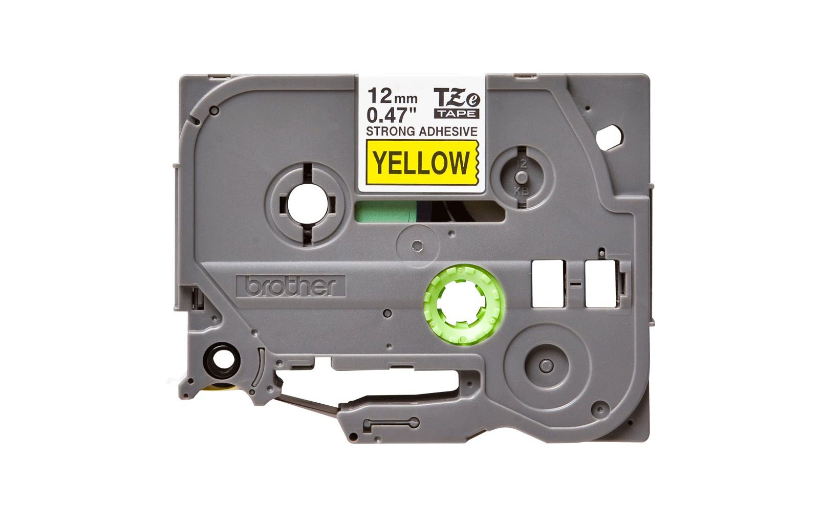 Термо-лента TZeS-631,12 мм., ламинированная, для печати наклеек., черный на желтом фоне Brother - фото 1