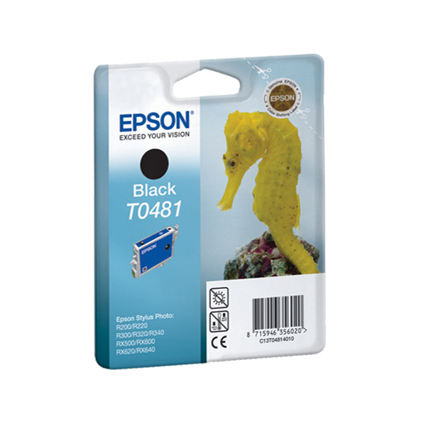 Картрідж для струменевих пристроїв Epson St. Photo R200/R340/RX620 (C13T048140), чорн., оригінал. Epson - фото 1