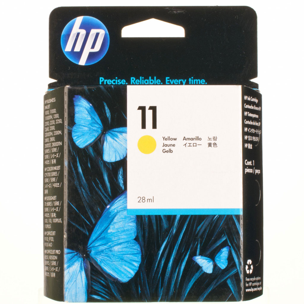 Картридж для струйных устройств HP Business Inkjet 2300/2600/2800 №11 (C4838AE) желт. оригинальный HP - фото 4