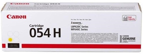 Тонер-картридж для Canon 054H для MF641/643/645, LBP-621/623 (3028C002) ~2300 стр. (А4) Yellow Canon - фото 1