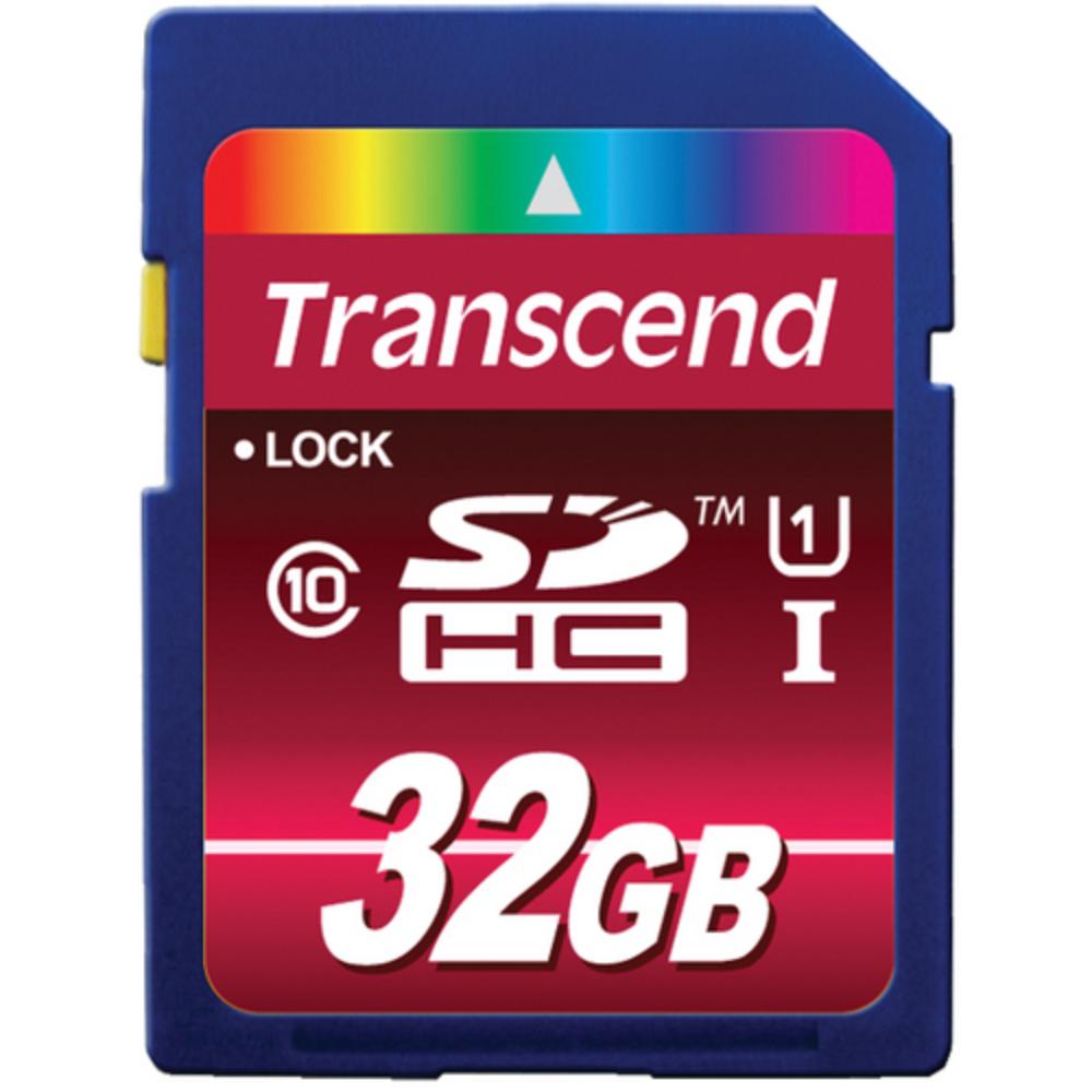 Карта памяти SDHC 32Gb (Class 10) TRANSCEND - фото 1