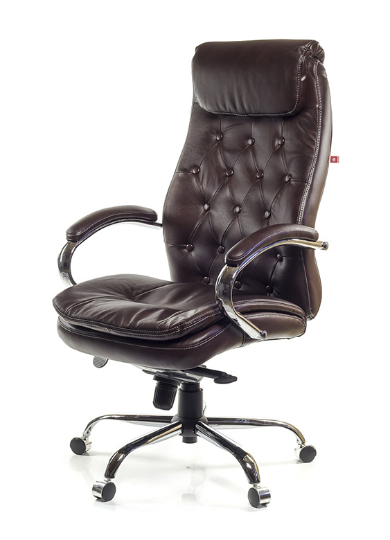 Кресло для руководителя Лацио CH MB, коричн. АКЛАС - фото 4