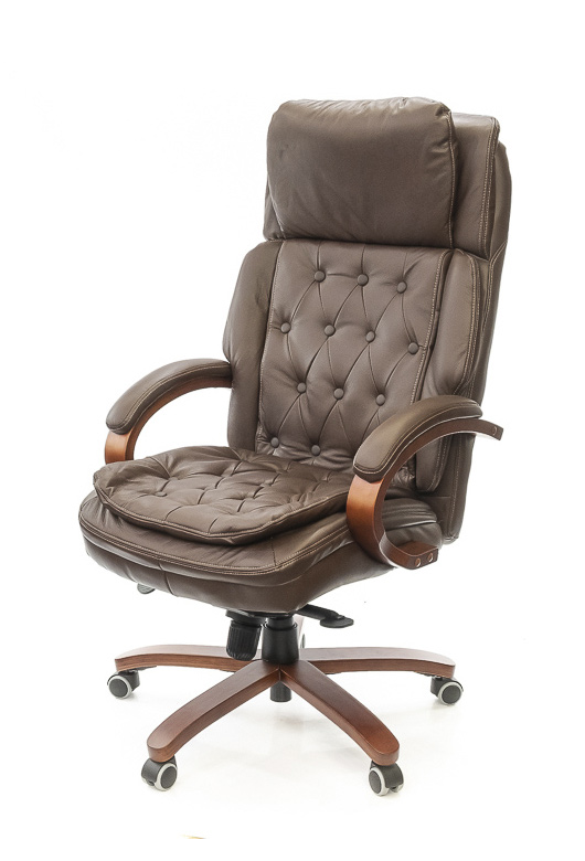 Кресло для руководителя Людовик EX MB, коричн. АКЛАС - фото 4
