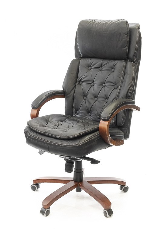 Кресло для руководителя Людовик EX MB, черн. АКЛАС - фото 4