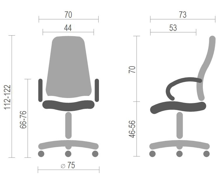 Кресло для руководителя Миллер EX RL-MB, коричн. АКЛАС - фото 4