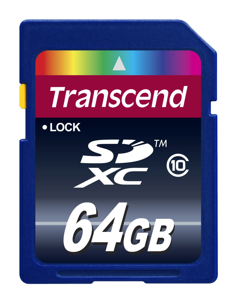 Карта памяти SDHC 64Gb (Class 10) TRANSCEND - фото 1
