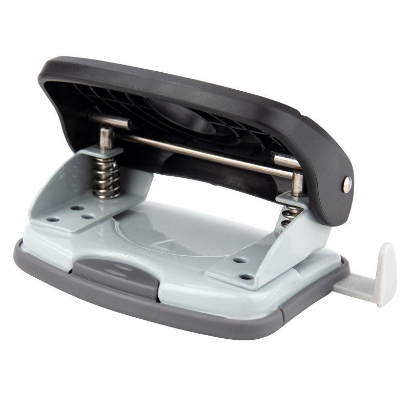 Діркопробивач на 2 отвори, до 20 аркушів Welle-2, пластиковий, чорн. Axent - фото 1