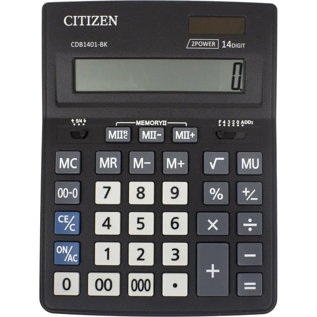 Калькулятор CDB1401-BK, 14 разрядов, 205х155х35мм., черн. Citizen - фото 3