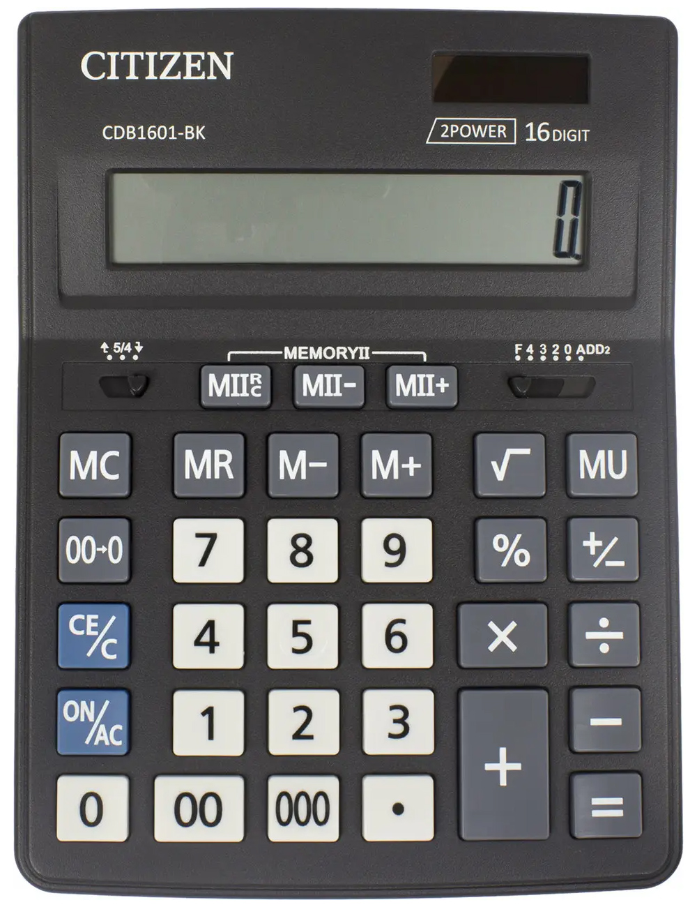 Калькулятор CDB1601-BK, 16 разрядов, 205х155х35мм., черн. Citizen - фото 3