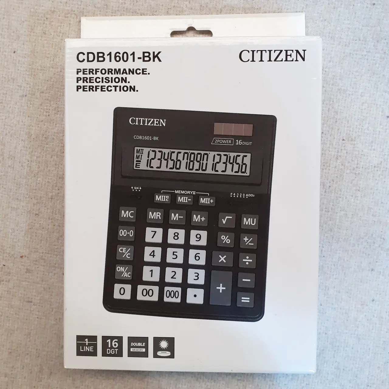 Калькулятор CDB1601-BK, 16 разрядов, 205х155х35мм., черн. Citizen - фото 4