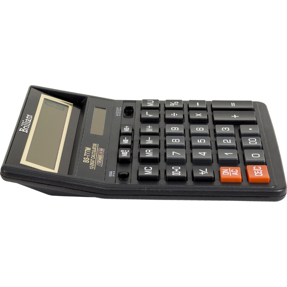 Калькулятор бухгалтерський BS-777M, 12розр., 158х203,2х31мм., чорн. Brilliant - фото 3