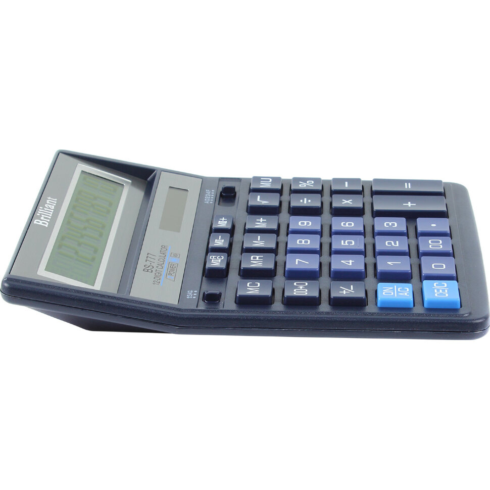 Калькулятор бухгалтерський BS-777BL, 12розр., (158х203,2х31мм.), син. Brilliant - фото 3