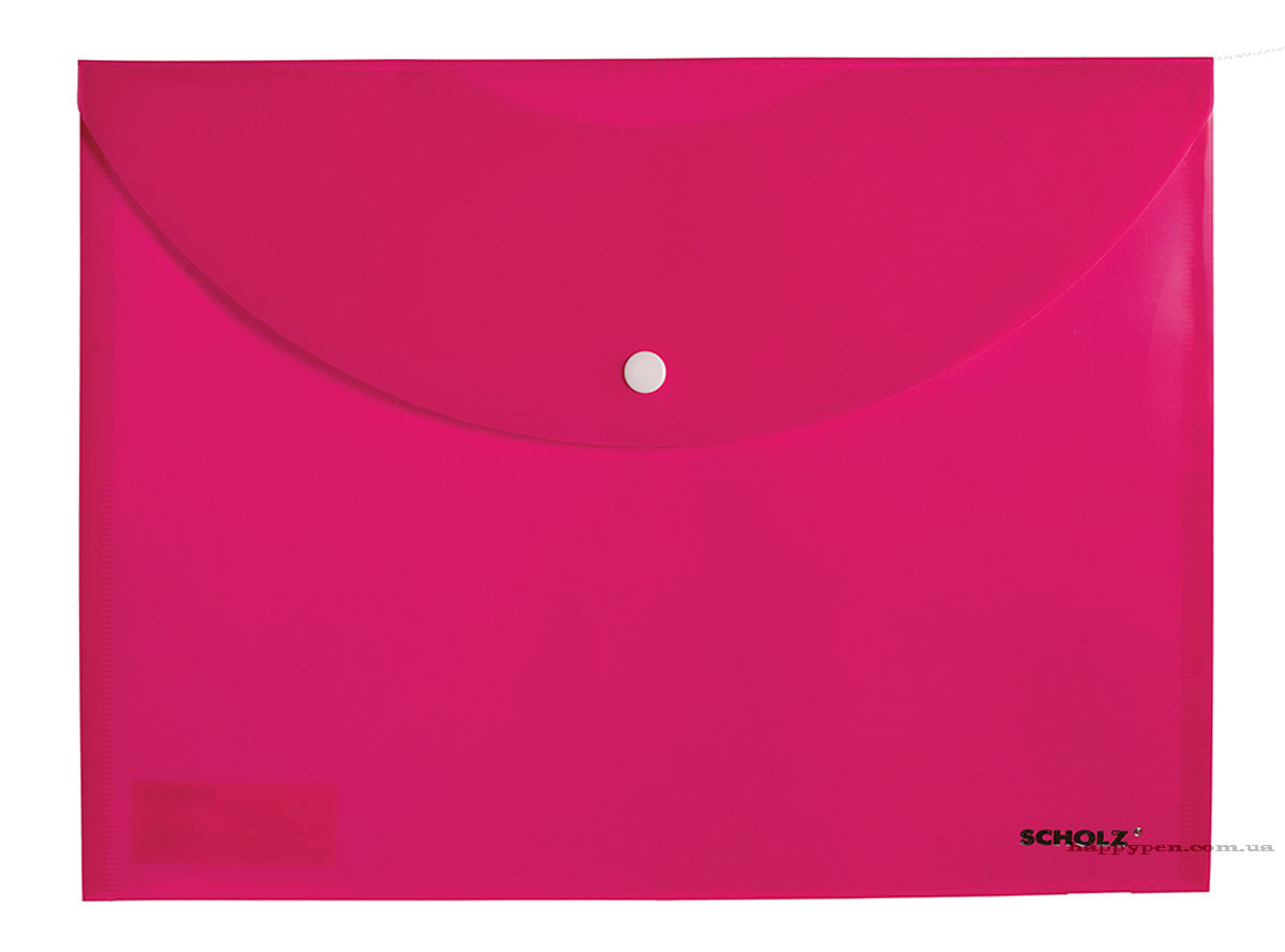 Папка-конверт на кнопці А4 Charming, непроз., рожев. Scholz - фото 2