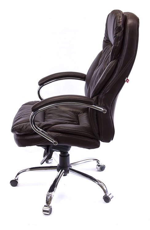Кресло для руководителя Тироль CH MB, коричн. АКЛАС - фото 1