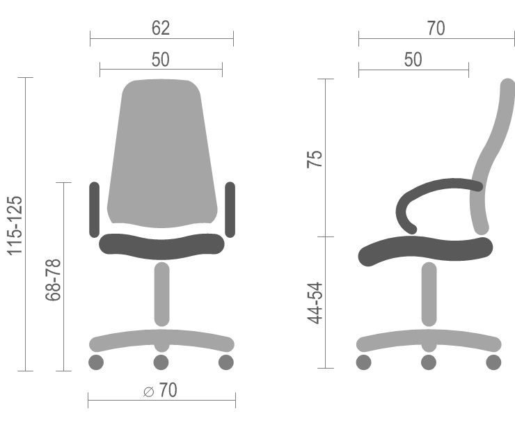 Кресло для руководителя Блиц PL TILT, темно-корич. АКЛАС - фото 2