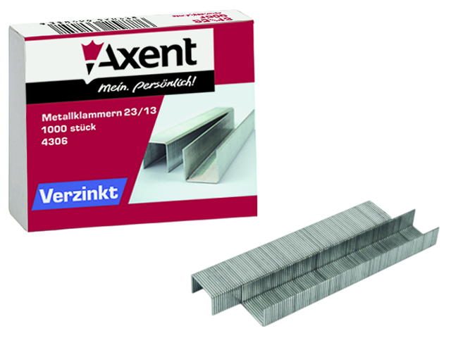 Скоби для степлера 23/13 (1000шт.) Axent - фото 3