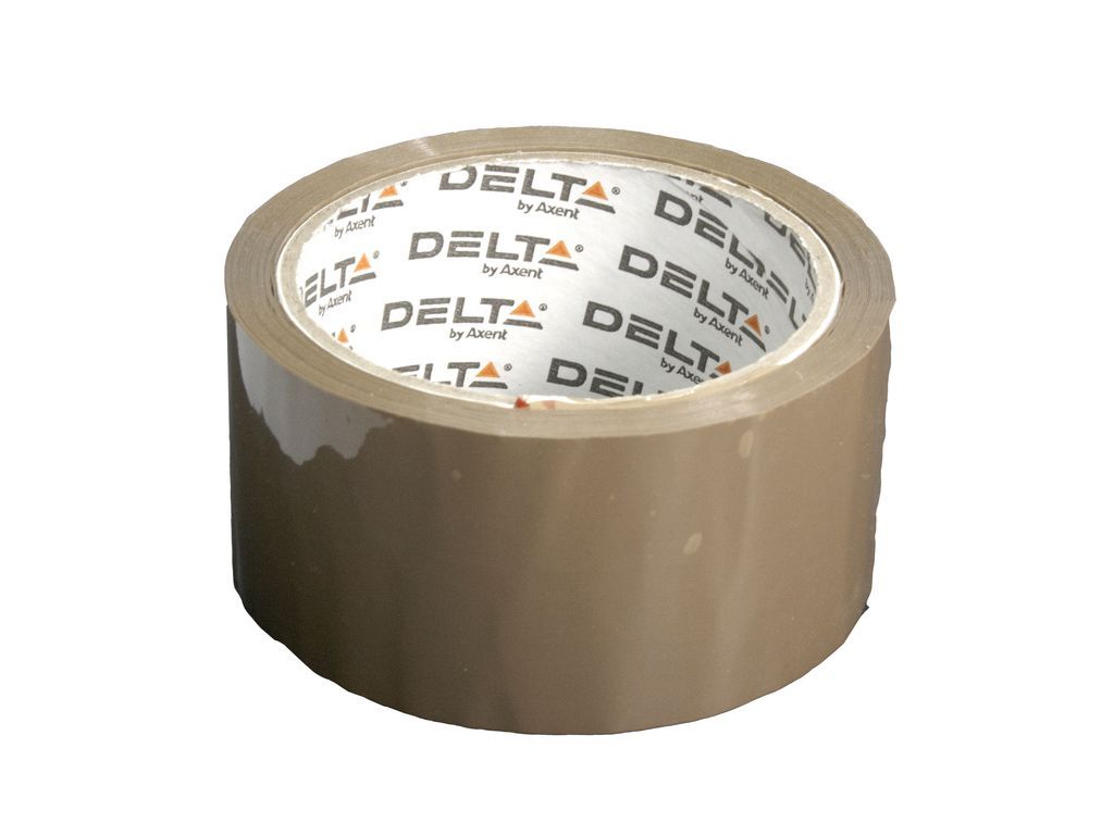 Клейка стрічка пакувальна 48мм.*91,4м (100ярд) 40мк,  коричн. Axent Delta - фото 1
