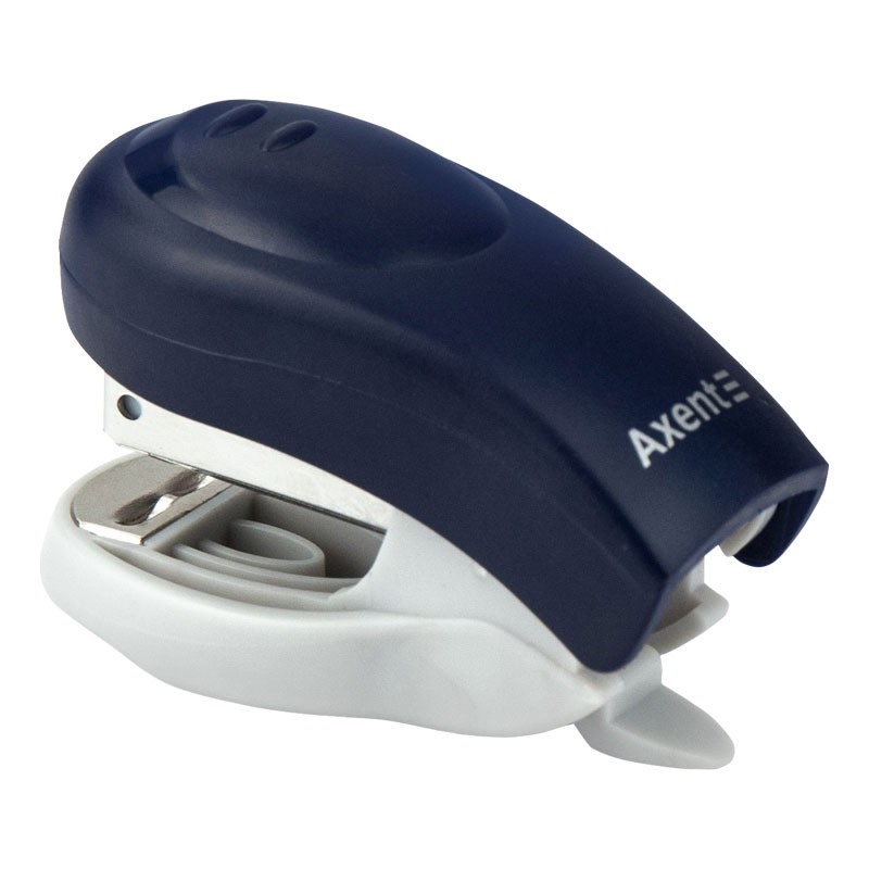 Степлер-мини 24/6 10л., глубина 26мм., Welle-2,  пластик., син. Axent - фото 4