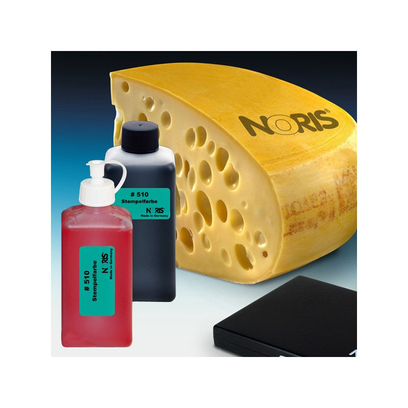 Штемпельна фарба для маркування твердого сиру на водній основі 510, 1,0л., чорн. Noris - фото 1