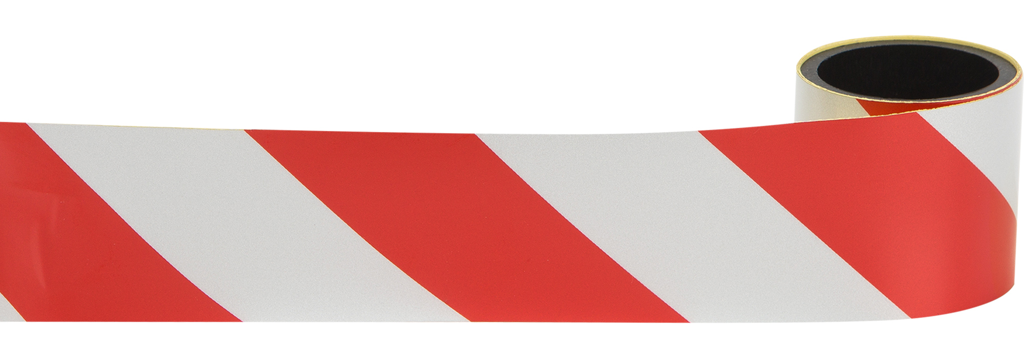 Лента сигнальная самоклеющаяся 48мм.*33м., красно-белая Украина - фото 3