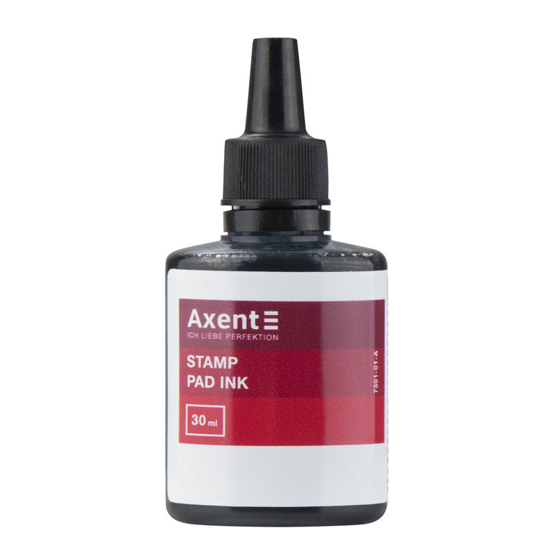 Краска штемпельная 30мл., черн. Axent - фото 1