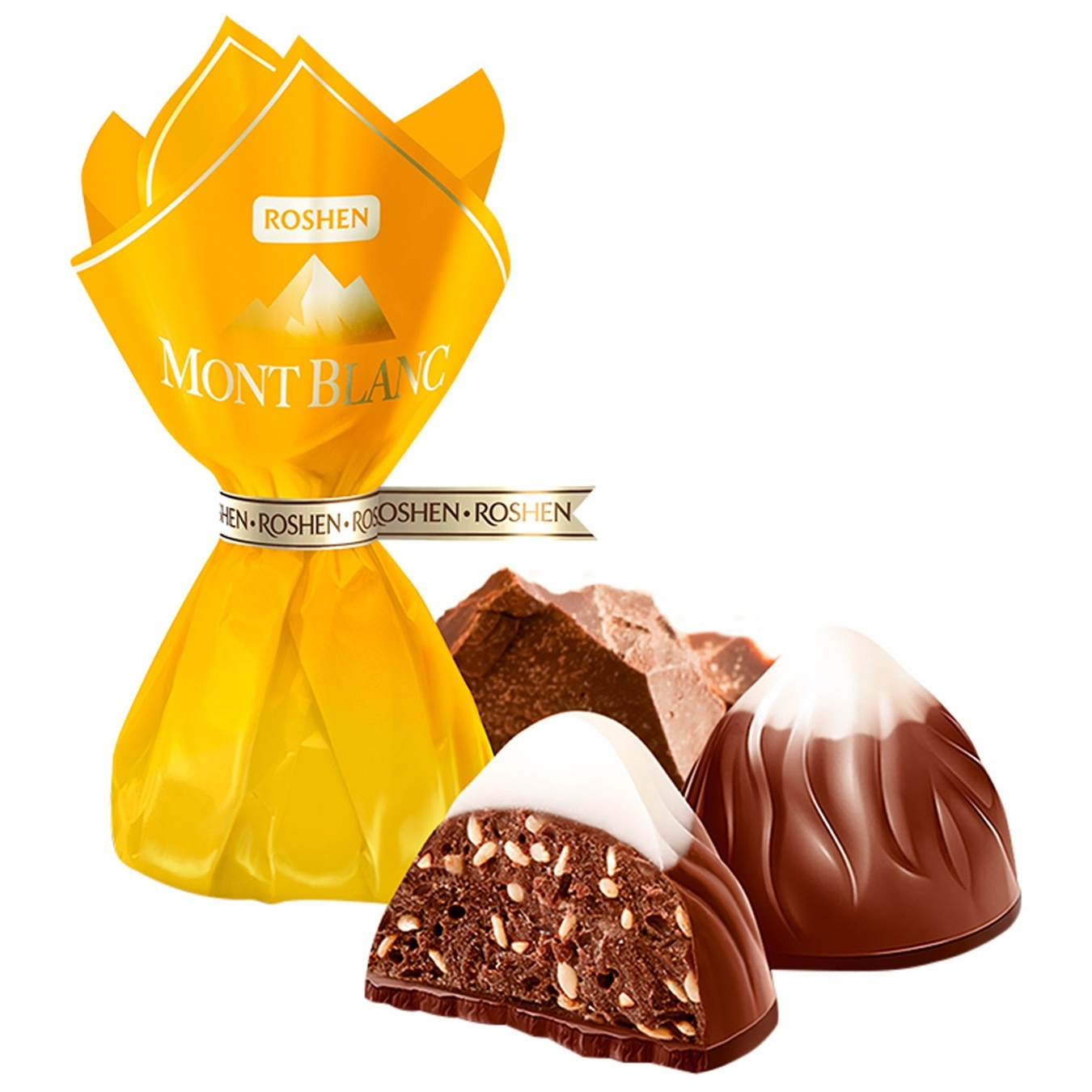 Цукерки Монблан з сезамом, 1кг. Roshen - фото 3