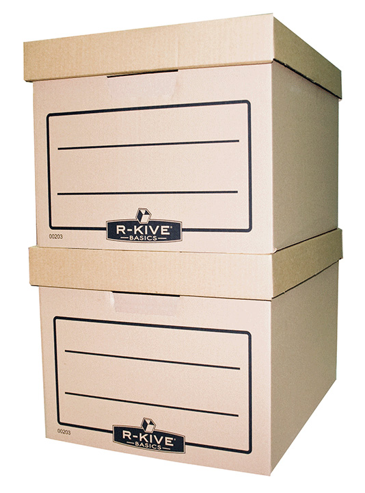 Контейнер для архивных коробок с верхней загрузкой, 5шт. по 80мм. и 4шт. по 100мм., коричн. FELLOWES - фото 1