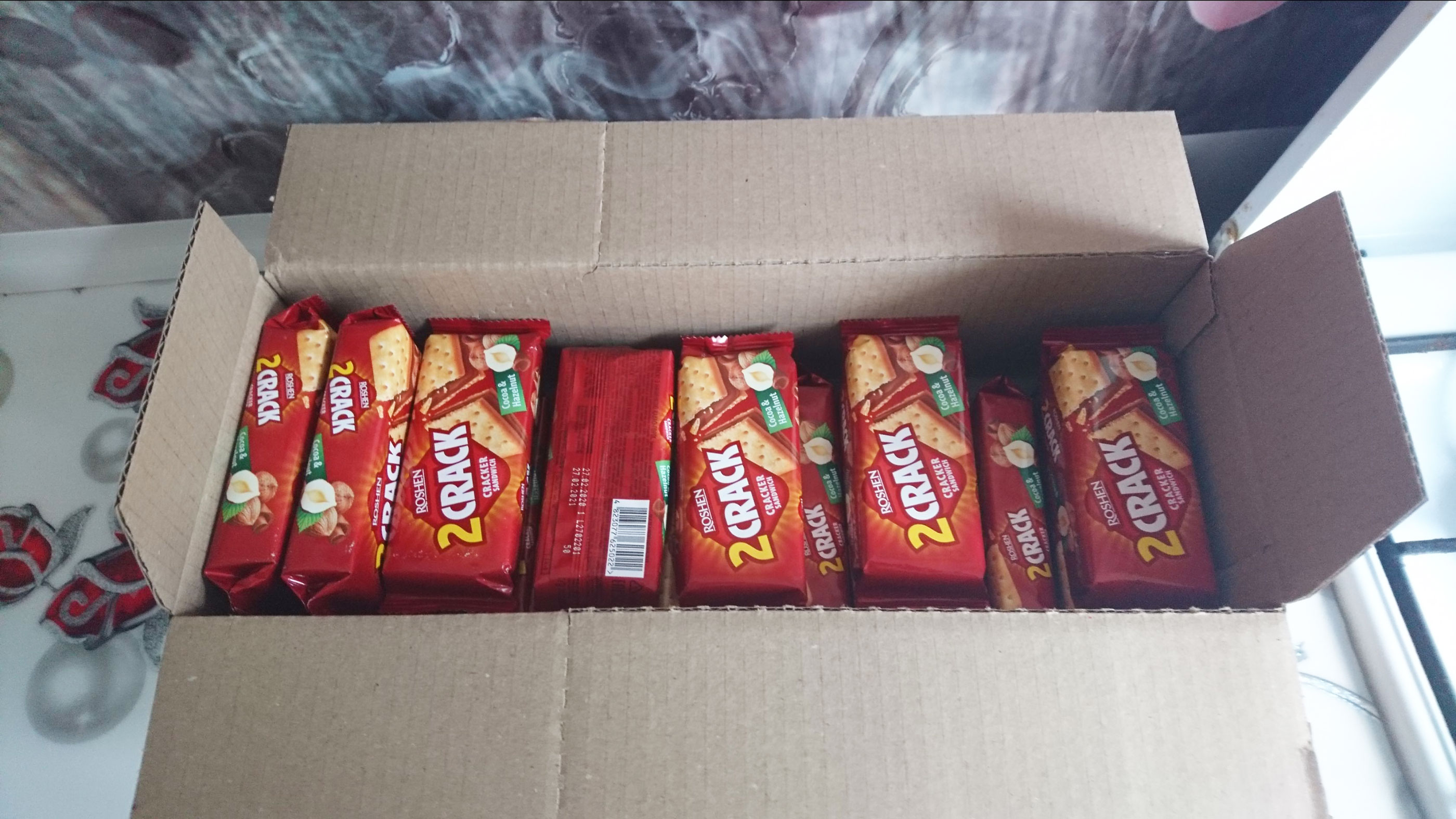 Крекер 2 CRACK с начинкой какао-орех, 235г. Roshen - фото 3