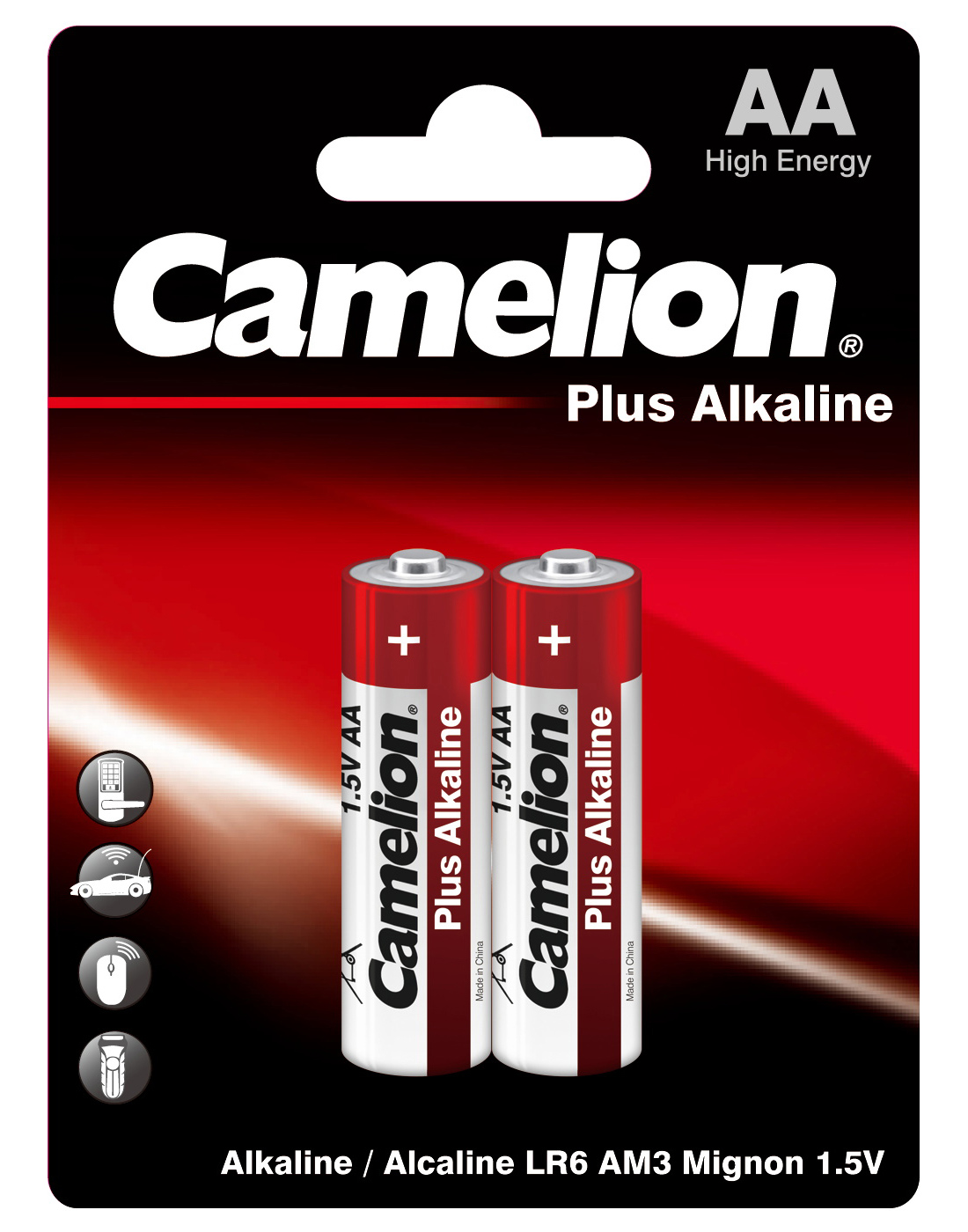 Батарейка LR6 (AA) Camelion Plus Alkaline, 2шт/уп Camelion - фото 1