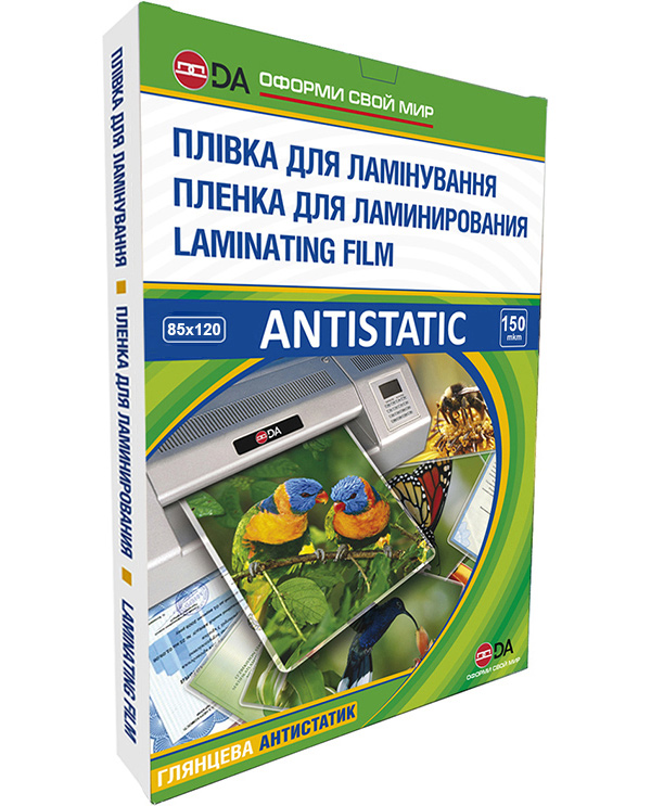 Плівка 85*120мм., 75мкм. (38/37), глянцева, 100шт./уп. Antistatic D&Art - фото 2