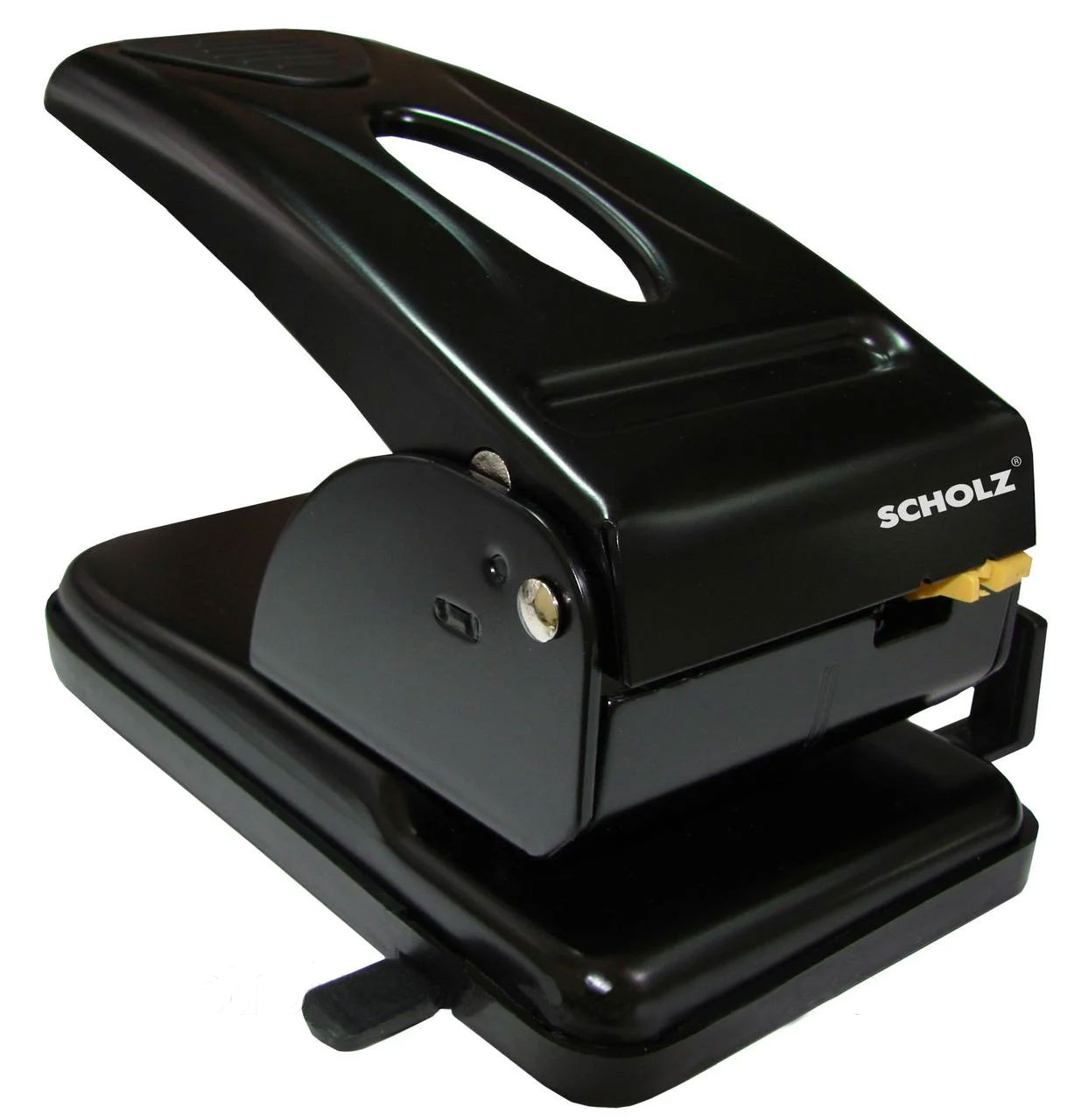 Діркопробивач великий, на 2 отвори, до 70 аркушів (4326), металевий, чорн. Scholz - фото 1