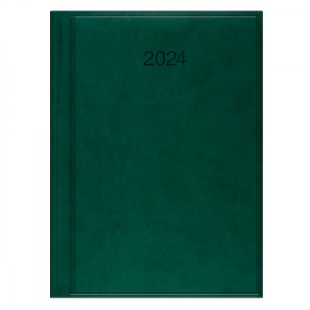 Щоденник датований 2024 Стандарт Torino, сліпе тиснення, зелен. Brunnen - фото 2