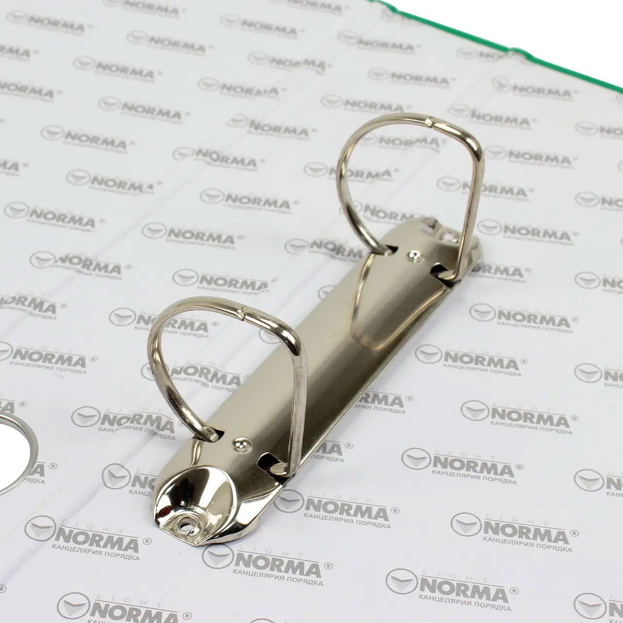 Папка А4, 50мм., 2кольца (PVC), зелен. NORMA - фото 4