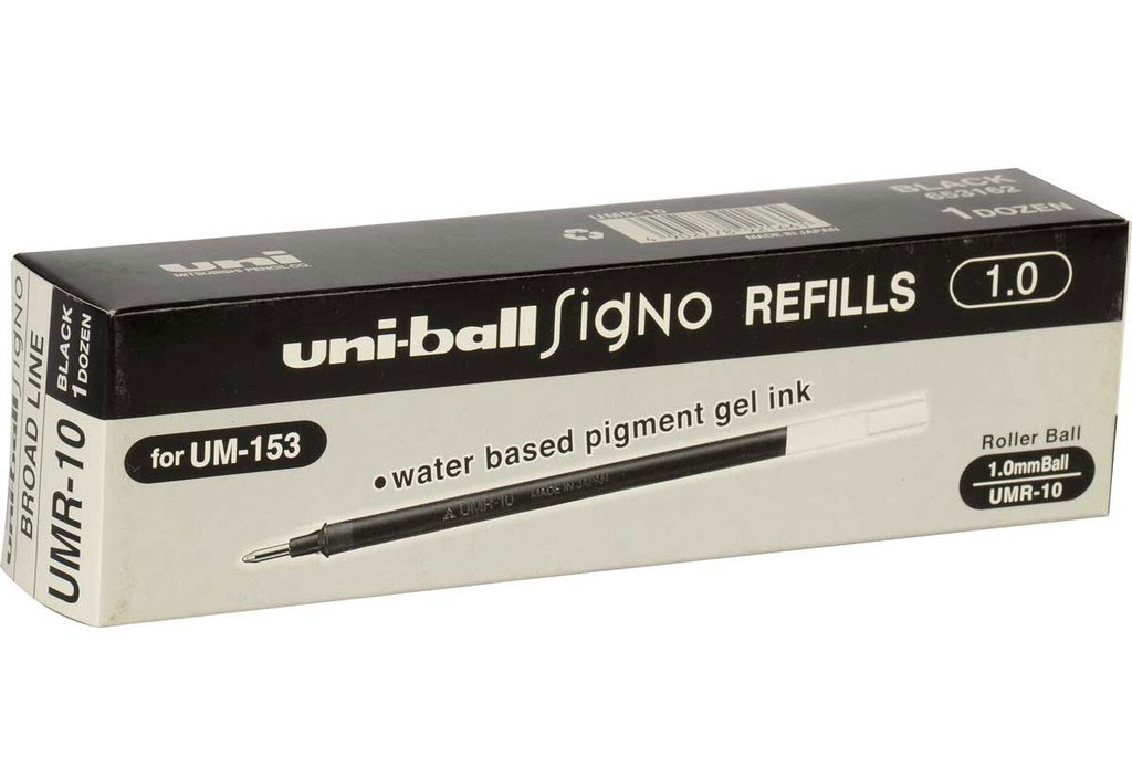 Стержень гелевый uni-ball Signo fine, 1,0мм., черн. Uni - фото 2