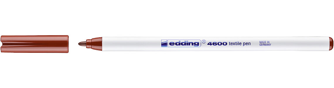Маркер для тканини 4600, круглий наконечник 1мм., коричн. Edding - фото 4