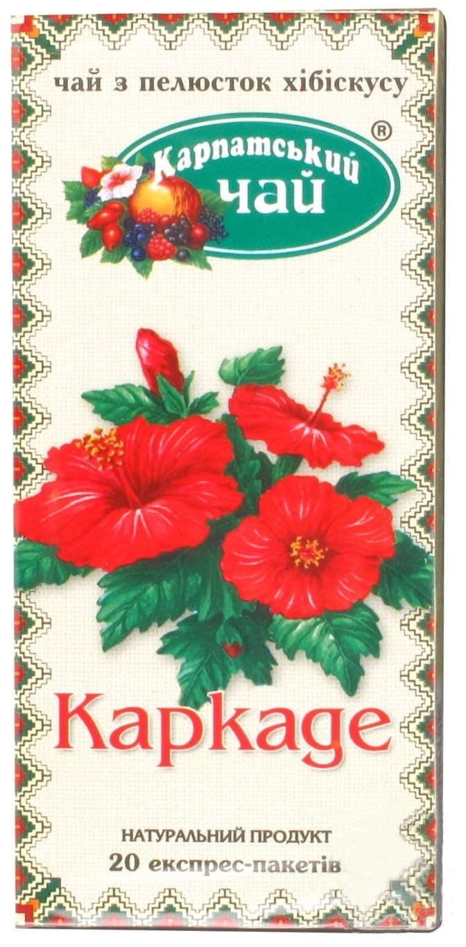 Чай Хібіскус (Каркаде), 20пак по 1,5г Карпатський - фото 1