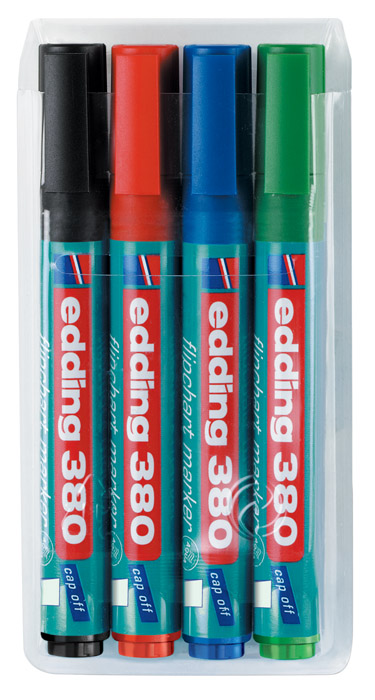 Маркер для фліпчарта (для писання на папері) 380, круглий наконечник 1,5-3мм., син. Edding - фото 2