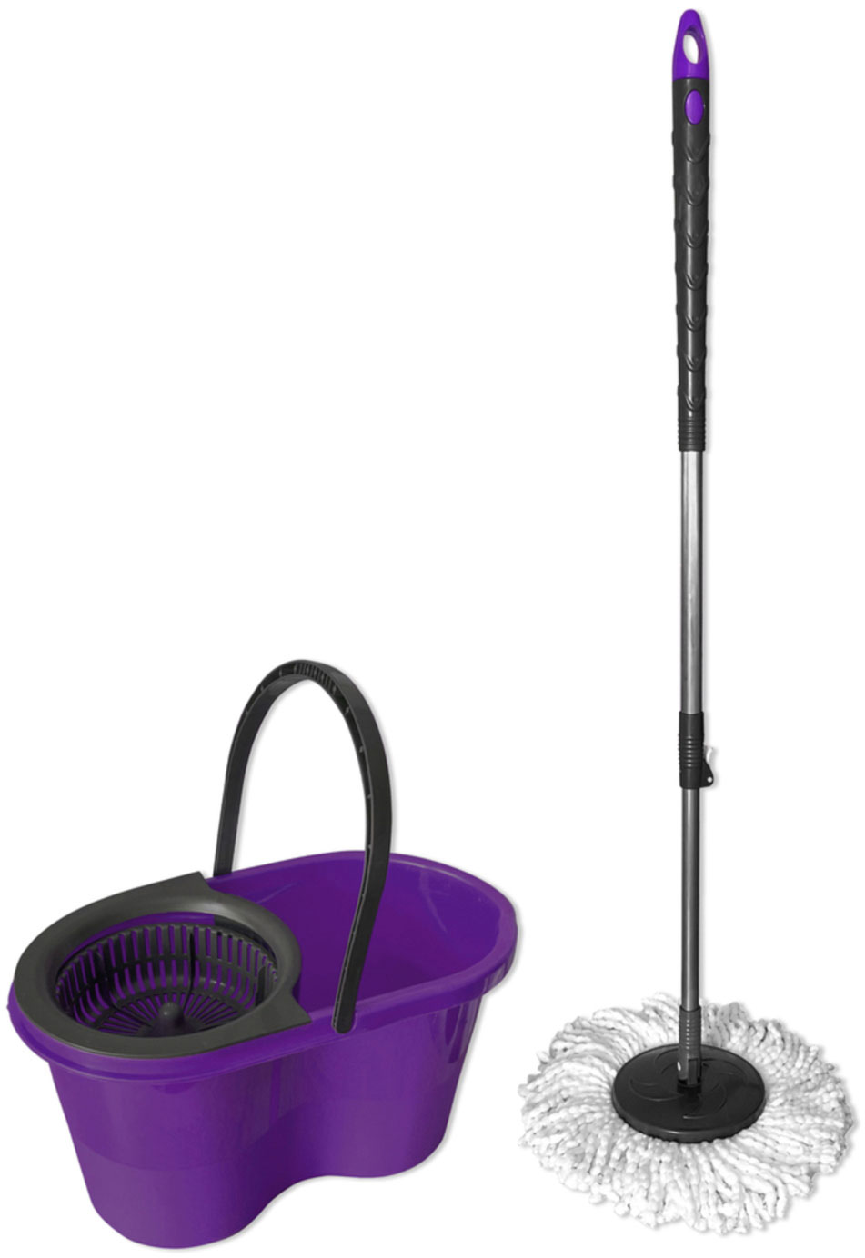 Набір для прибирання Magic Mop. Швабра та відро з з системою самовіджиму, асорті Zambak Plastik - фото 1