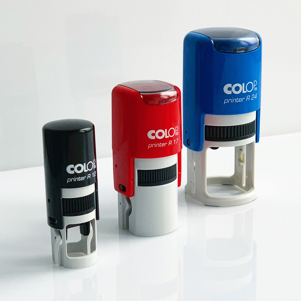 Оснастка для круглой печати, диаметр 17мм., круглый корпус, пластик, красн. Colop - фото 3
