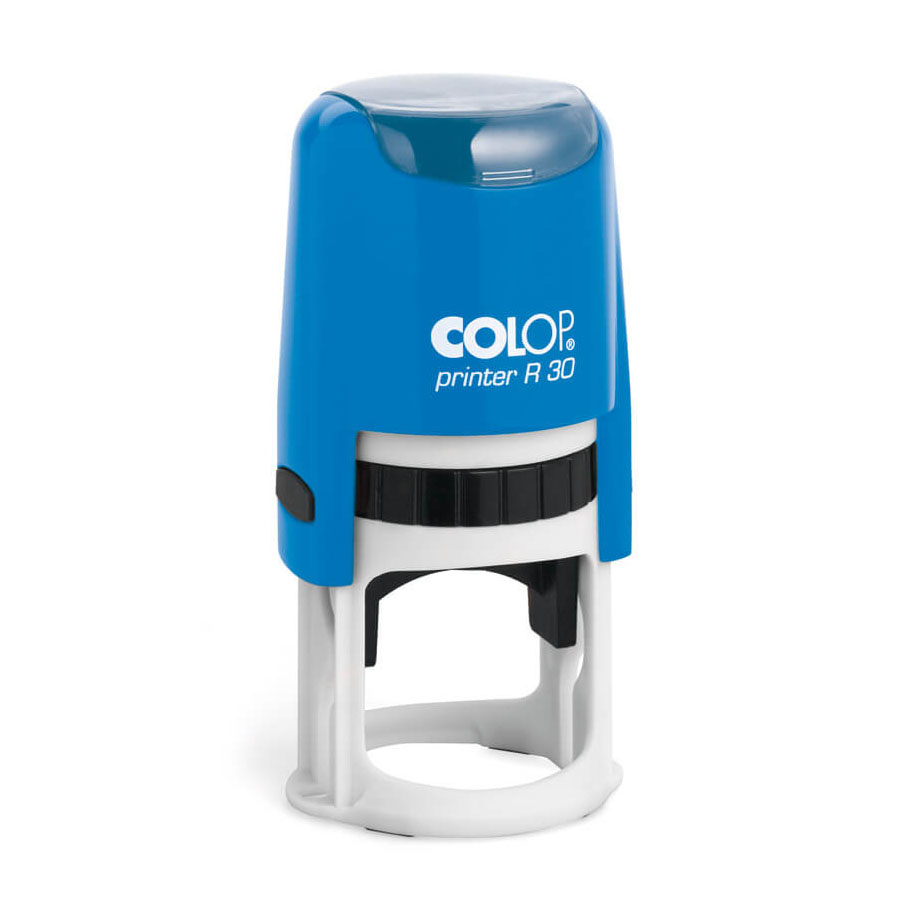 Оснастка для круглої печатки пластикова D=30мм., (круглий корпус), син. Colop - фото 4